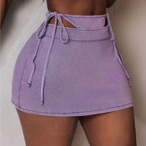 Purple Mini Skirt